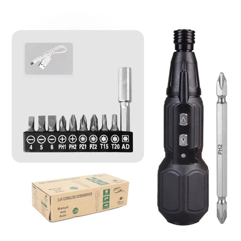 Cordless Electric Screwdriver | Rechargeable & Portable for DIY & Professional Use