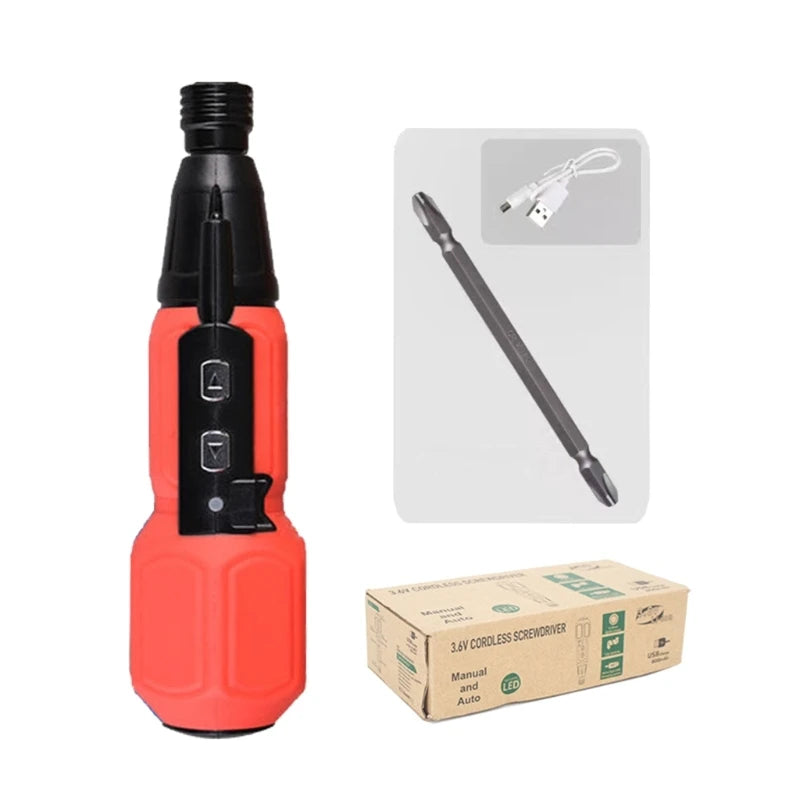 Cordless Electric Screwdriver | Rechargeable & Portable for DIY & Professional Use